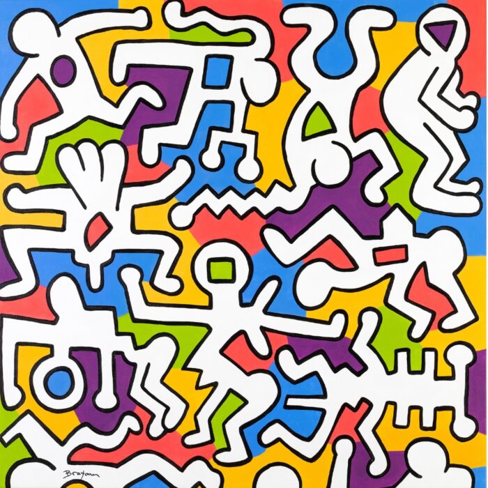 Pop Αφηρημένος Πίνακας Ζωγραφικής Keith Haring