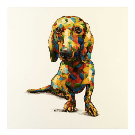Πίνακας Pop Art Σκύλος Λουκάνικο
