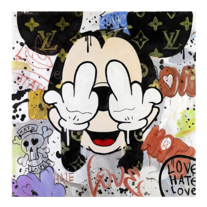 Pop Art Mickey Mouse Original Painting