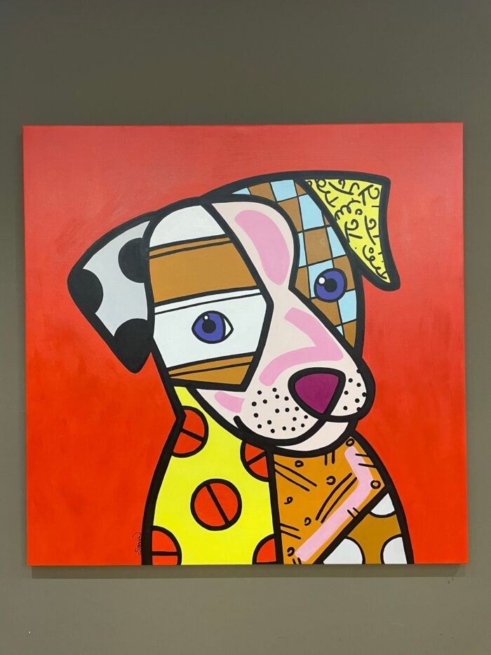 Pop art Dog Acrylic Painting