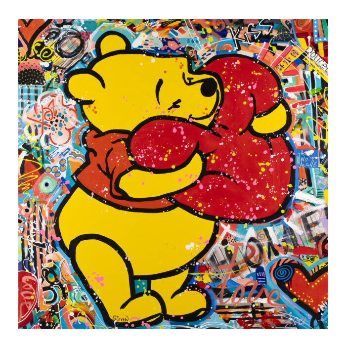 Original Acrylic Popart Painting Winnie The Pooh