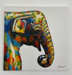 Original Popart Acrylic Painting Elephant