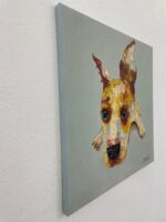 Original Popart Acrylic Painting Dog