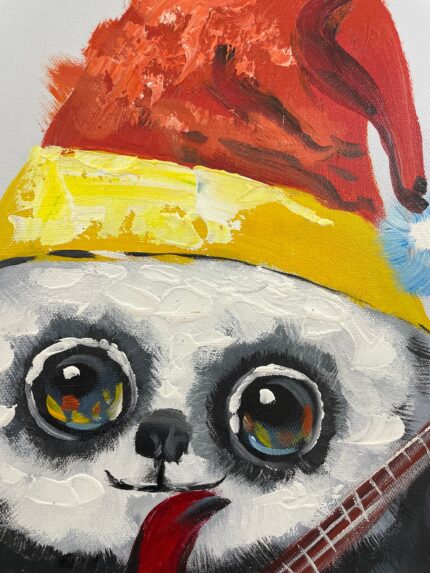 Original Popart Acrylic Painting Panda