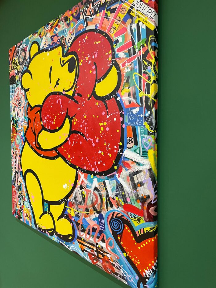 Original Acrylic Popart Painting Winnie The Pooh