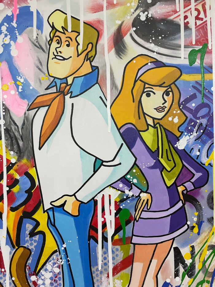 Original Acrylic Painting Scooby Doo