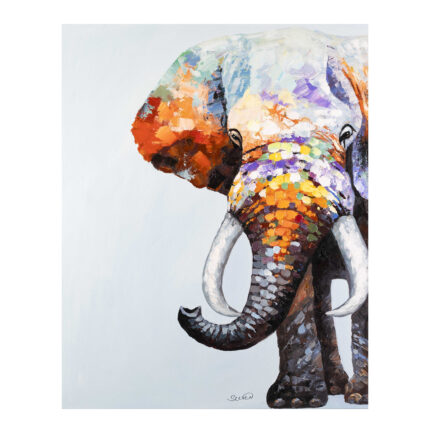 Πίνακας Pop Ελέφαντας ΙΙ Ακρυλικό σε καμβά τελαρωμένο Διαστάσεις: 80cm x 100cm