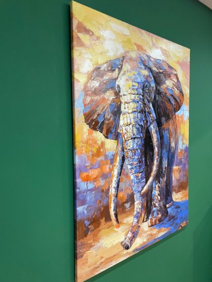 Original Popart Acrylic Painting 100% Handmade Elephant Unique Piece!!