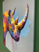 Πίνακας Μοντέρνος PopArt Ρινόκερος